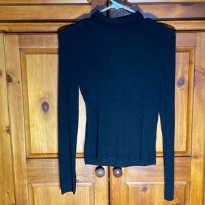 Zara Trafaluc Collection Black Long Sleeve Shirt Turtleneck